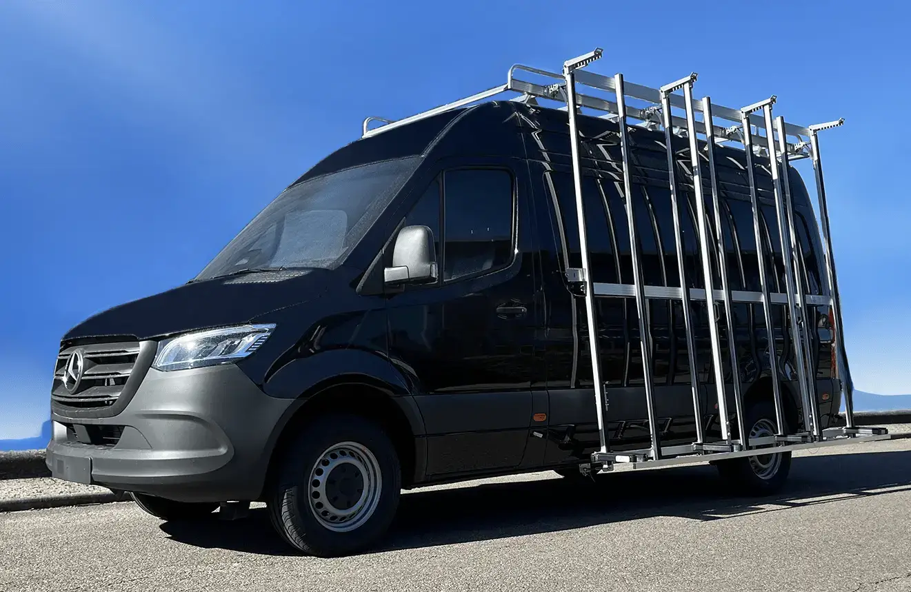 pupitre porte verre extérieur sur véhicule utilitaire